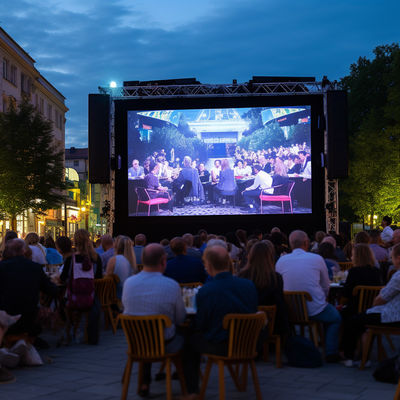 Vermietung Gewerblicher Outdoor LED Werbebildschirm hochauflösend nahtlos