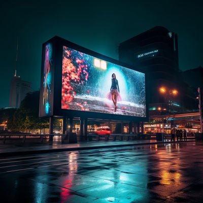 Außen P6.67 wasserdichtes LED-Display nahtloser Weitblick