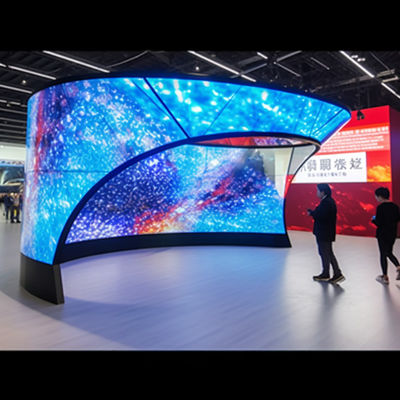 Innenraum-Flexible LED-Vorhangbildschirm P3.91 / P4 / P4.81 Dynamisches LED-Display