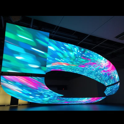 angepasste Flexible LED-Bildschirm Anzeige P3.91 Creative LED-Bildschirm ROHS