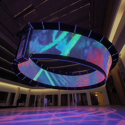P4.81 Durchsichtige, flexible LED-Bildschirm