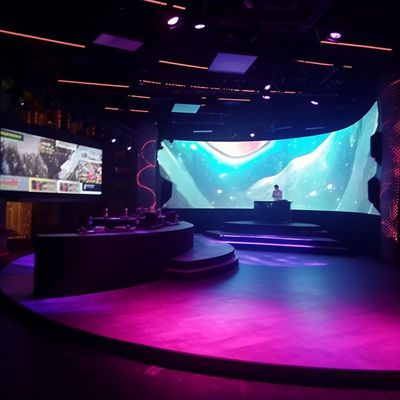 P6 Gekrümmter LED-Bildschirm, hochauflösendes LED-Modul Anzeigebett