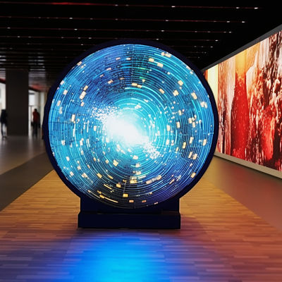 IP65 Rundkreisförmiges LED-Display in geschwungenem Raum mit 3840Hz Erneuerungsrate