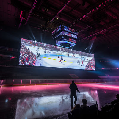Indoor Stadium Perimeter LED-Display P4.81 Hängender LED-Bildschirm hohe Auflösung