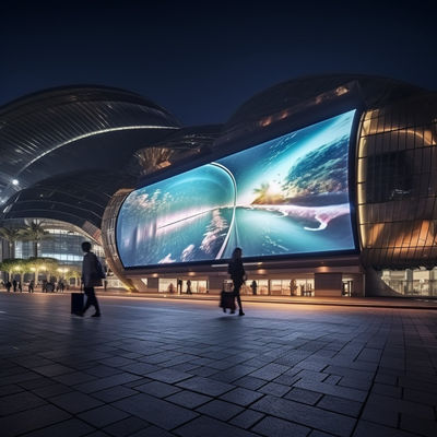 Anpassung Große LED-Werbung Billboard 10mm Pixel Pitch ISO9001