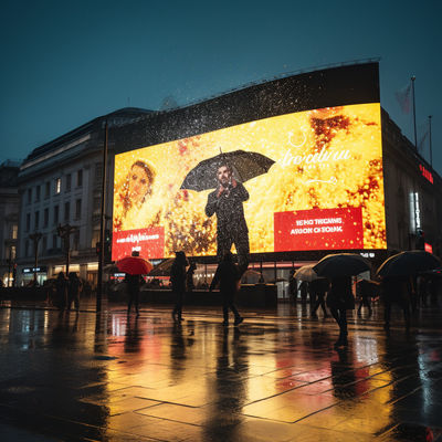 Pixel Pitch 8MM Wasserdichtes Outdoor-LED-Display mit Farbtiefe mit SMD 3535 für die Bühne