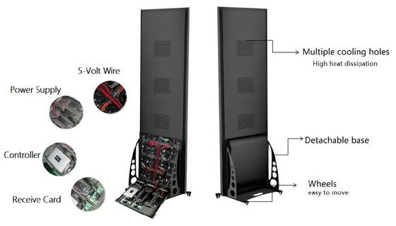 Innenraum P1.667 LED-Display Mobilwerbe-Maschine 6000nits IP43 320x160 mm