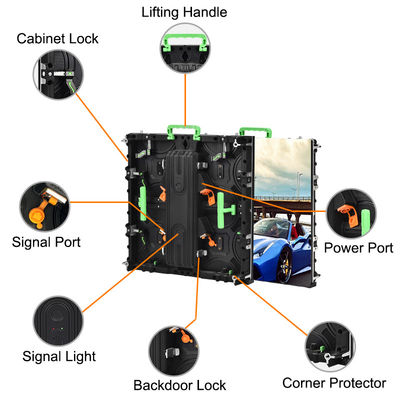 Hohe Helligkeit LED Werbebildschirm Panel P2.9 Vermietung Innen-Außen LED Digital Signage Billboard Display