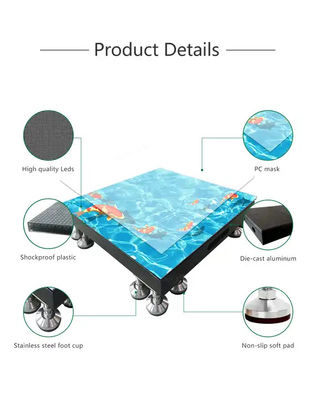 Interaktive digitale RGB-Fliesenwand für Tanz Spiele Video Bühne Tanzboden Stand Led Wandplatten Bildschirm Touch Display