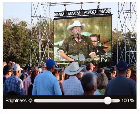 Außen IP65 Wasserdichte LED-Videowand mit 1920Hz-3840Hz Erfrischungsrate und Druckguss Aluminium Schrank