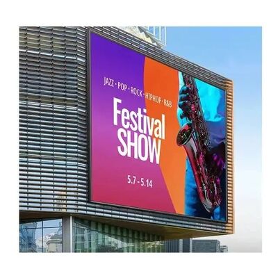 Außen IP65 Wasserdichte LED-Videowand mit 1920Hz-3840Hz Erfrischungsrate und Druckguss Aluminium Schrank