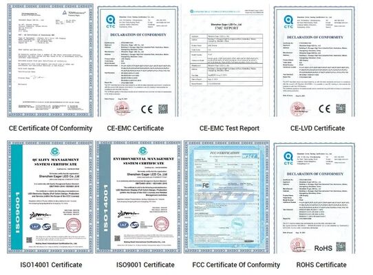 Outdoor LED Display Screen IP65 Wasserdicht mit 4000-5000 cd/m² Helligkeit und 100000 Stunden Lebensdauer