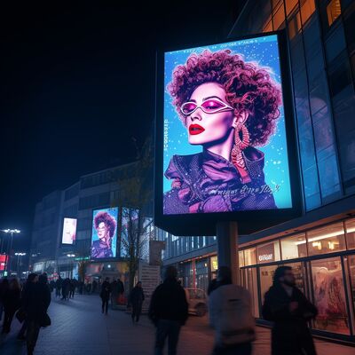 P4 P5 P6 P8 P10 LED-Display für den Außenbereich mit IP65-Wasserdichtheit 4500-7000cd/m2 Helligkeit und 3840-7680Hz Erfrischungsrate