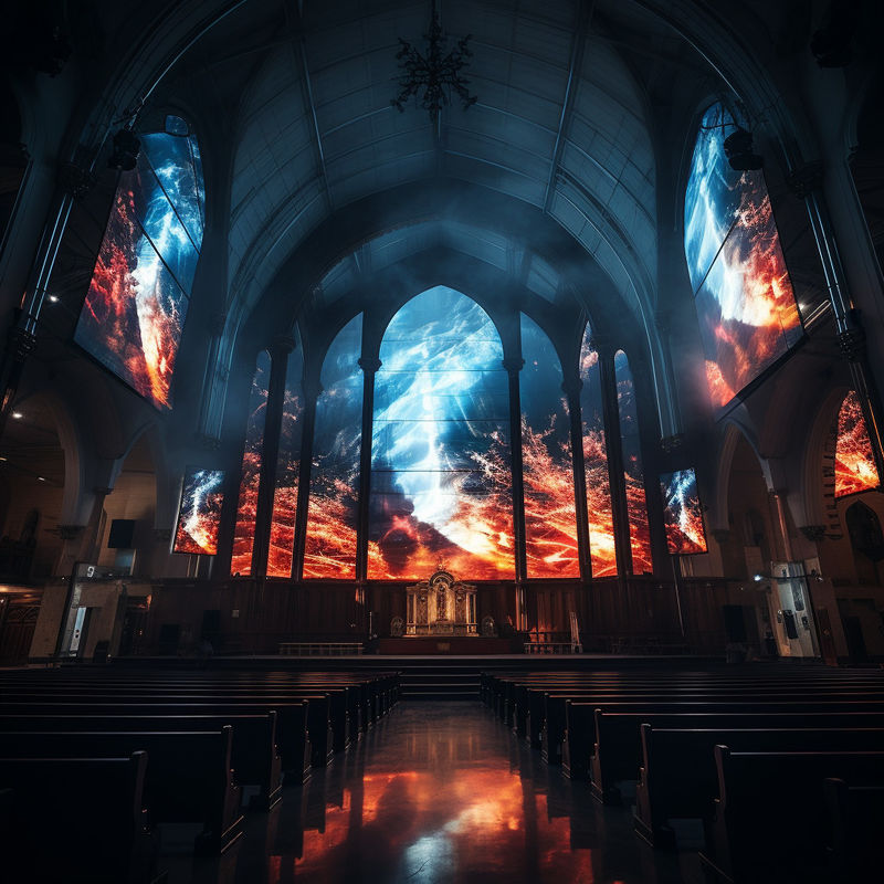 Kirche P3 Indoor LED Display Bildschirm Werbung mit 16,7M Farbbereich