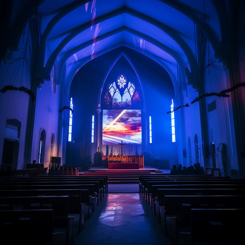 P2.976 Indoor LED-Display für Kirchen mit hoher Auflösung 16.7M Farbbereich