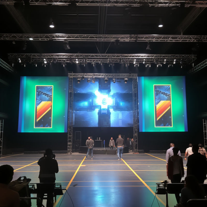Konzert Indoor Bühne LED-Bildschirm Vermietung HDMI / DVI / VGA-Eingänge