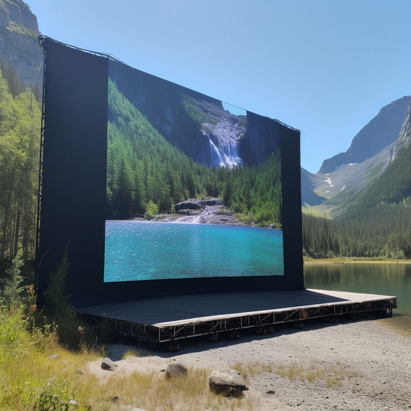 Outdoor-Werbung macht es einfach Vollfarb-LED-Bildschirme mit 500*1000*90mm Schrankgröße