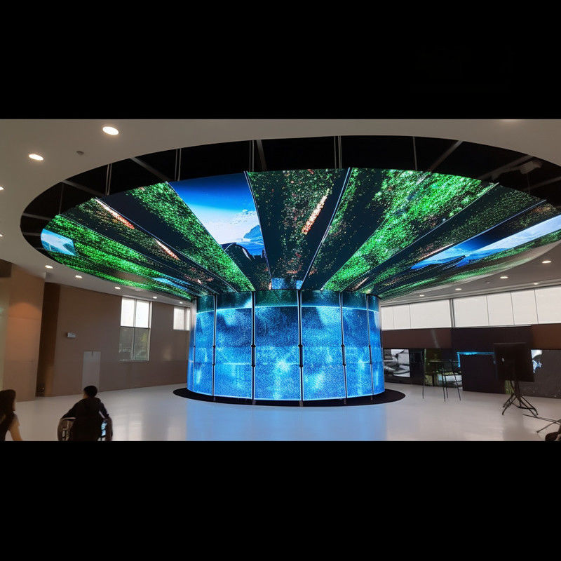 Vollfarbige Modulgröße P3/P3.91/P4/P4.81/P5/P6 Indoor Flexible LED-Bildschirm mit hohem Kontrast und Helligkeit