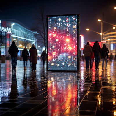 angepasste P3.91 Außen-LED-Anzeige Witterungsbeständig Energieeinsparende LED-Anzeige