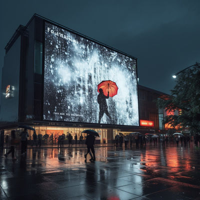 Sicherheit P4 Außenwasserdichtes LED-Display Wasser abwehrend