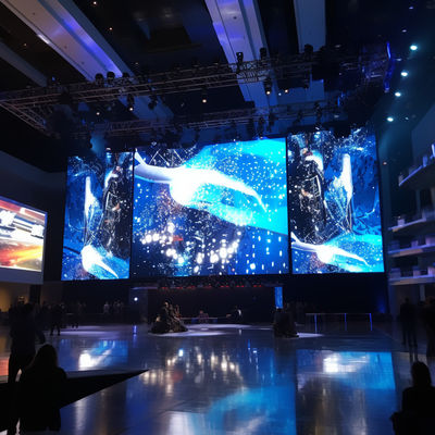 Hochkontrast-LED-Anzeige Videowand P5 / P6 Innenraum Miet LED-Anzeige