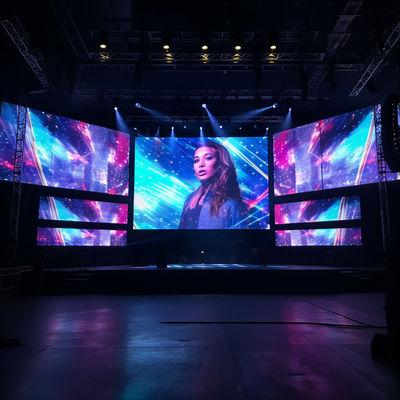 Innenräumliche Bühne LED Videowand Vermietung Dynamische visuelle Anzeigen ROHS