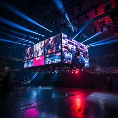 Nahtlose LED-Anzeige für Sportanlagen im Freien IP65 6500nits Helligkeit