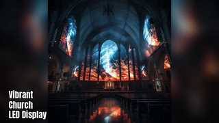 Kirchen-LED-Anzeige 3 mm P3 16,7 Mio. Farben